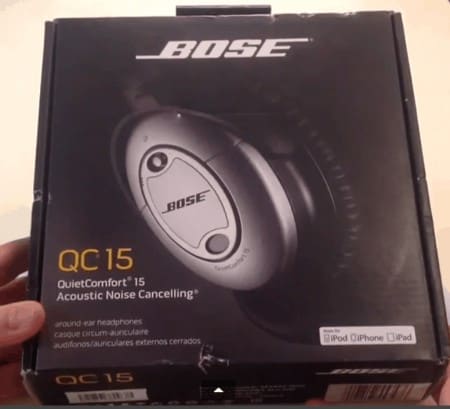 Bose QC15 in Verpackung
